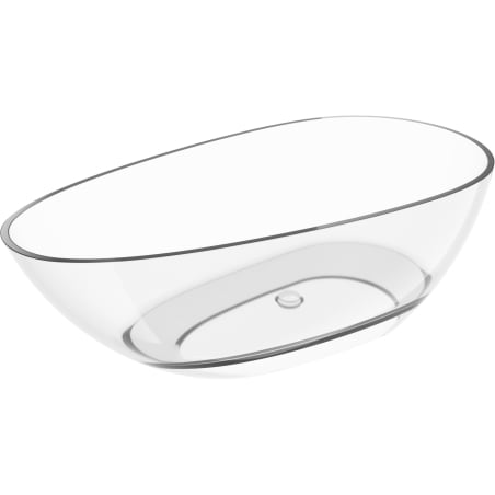 Mexen Glass klare freistehende Badewanne transparent 170 x 85 cm, Chrom-Stöpsel - 58061708508