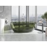 Mexen Pure Olive freistehende Badewanne transparent 170 x 80 cm, Chromverschluss - 58071708001