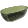 Mexen Pure Olive freistehende Badewanne transparent 170 x 80 cm, Chromverschluss - 58071708001