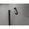 Mexen Mist Duo Pendeltür Dusche 115 x 110 cm, schwarzes Gitter, schwarz - 8A4-115L-110P-70-77