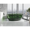 Mexen Pure Forest freistehende transparente Wanne 170 x 80 cm, Chromstopfen - 58071708002