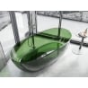 Mexen Pure Forest freistehende transparente Wanne 170 x 80 cm, Chromstopfen - 58071708002