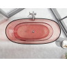 Mexen Pure Coral freistehende transparente Badewanne 170 x 80 cm, Chrom Stöpsel - 58071708004