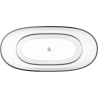 Mexen Pure klare freistehende transparente Badewanne 170 x 80 cm, Chromstopfen - 58071708008