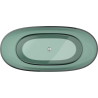 Mexen Pure teal freistehende transparente Badewanne 170 x 80 cm, Chromverschluss - 58071708011