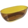 Mexen Pure Honey freistehende transparente Badewanne 170 x 80 cm, Chromverschluss - 58071708015