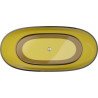 Mexen Pure Honey freistehende transparente Badewanne 170 x 80 cm, Chromverschluss - 58071708015
