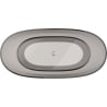 Mexen Pure Bronze freistehende transparente Badewanne 170 x 80 cm, chrom Stopfen - 58071708018