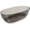 Mexen Pure Bronze freistehende transparente Badewanne 170 x 80 cm, chrom Stopfen - 58071708018