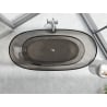 Mexen Pure Bronze freistehende transparente Badewanne 170 x 80 cm, chrom Stopfen - 58071708018