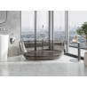 Mexen Pure Bronze freistehende transparente Badewanne 170 x 80 cm, chrom Stopfen - 58071708018