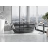 Mexen Pure Rauch freistehende Wannentransparente 170 x 80 cm, Stopfen Chrom - 58071708019
