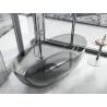 Mexen Pure Rauch freistehende Wannentransparente 170 x 80 cm, Stopfen Chrom - 58071708019