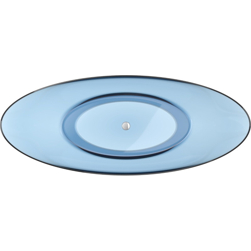 Mexen Vea freistehende transparente Wannendecke Denim 180 x 80 cm, verchromter Stopfen - 58091808007