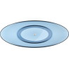 Mexen Vea freistehende transparente Wannendecke Denim 180 x 80 cm, verchromter Stopfen - 58091808007