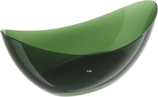 Mexen Vea forest freistehende transparente Wanne 180 x 80 cm, Kork Chrom - 58091808002