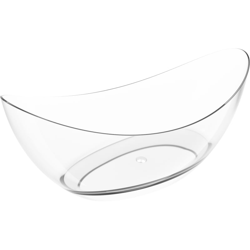 Mexen Vea Wanne freistehend transparent 180 x 80 cm, Stopfen Chrom - 58091808008