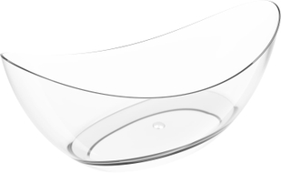 Mexen Vea Wanne freistehend transparent 180 x 80 cm, Stopfen Chrom - 58091808008