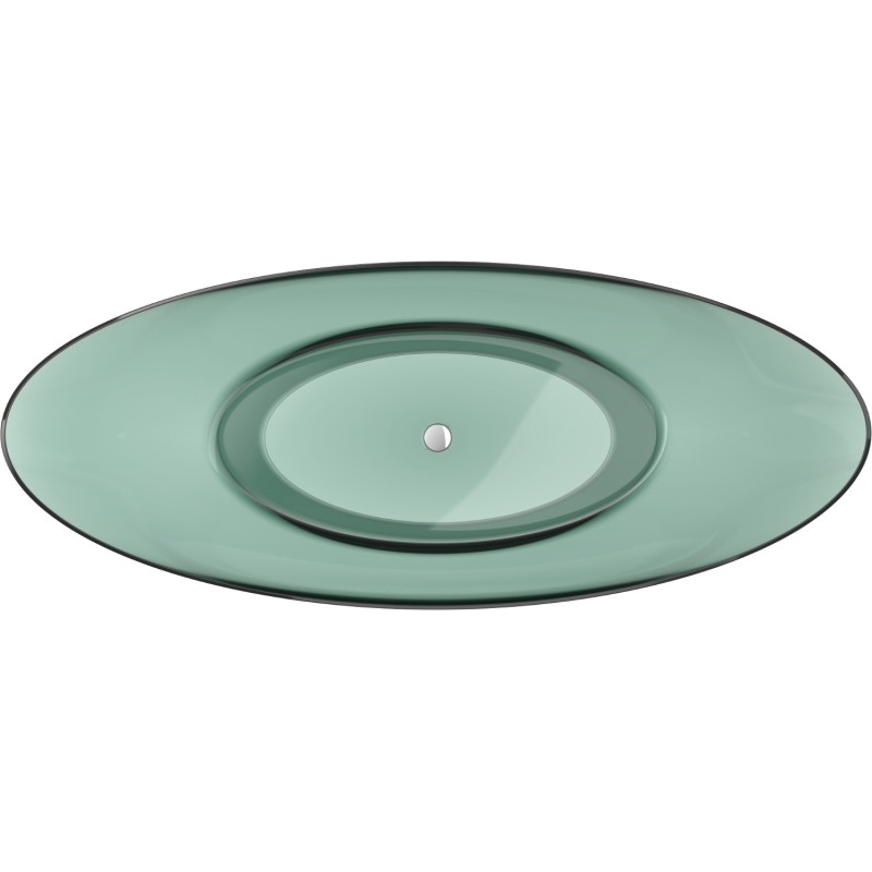 Mexen Vea freistehende transparente Teal-Wanne 180 x 80 cm, Chromstöpsel - 58091808011