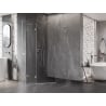 Mexen Lunar L fünfeckige linke Duschkabine 80 x 90 cm, transparent, Chrom - 831L-080L-090P-01-00-L