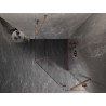 Mexen Lunar Fünfeck-Duschkabine, rechtsseitig öffnend, 90 x 100 cm, transparent, gebürstetes Kupfer - 831-090P-100L-65-00-P