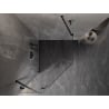 Mexen Lunar Fünfeck-Duschkabine schwenkbar links 80 x 90 cm, transparent, schwarz - 831-080L-090P-70-00-L
