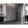 Mexen Lunar L fünfeckige Duschkabine rechts öffnend 80 x 100 cm, transparent, Gun Metal - 831L-080P-100L-95-00-P