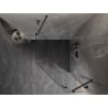 Mexen Lunar fünfseitige Duschkabine rechte Tür 80 x 90 cm, transparent, Gun Metal - 831-080P-090L-95-00-P