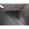 Mexen Lunar L Fünfeck-Duschkabine, rechts öffnend, 80x100 cm, transparent, gebürsteter Nickel - 831L-080P-100L-97-00-P