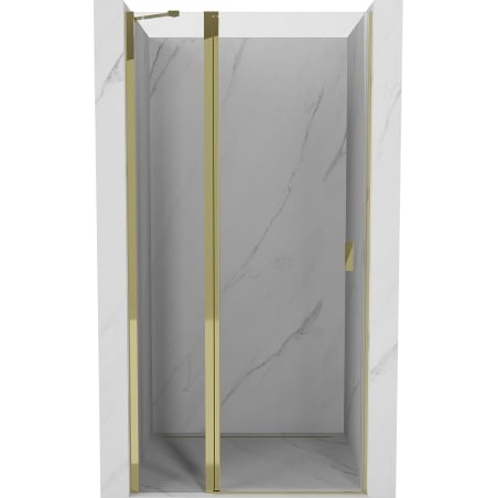 Mexen Mist Duschdrehtür 95 cm, transparent, gold - 8A4-095-000-50-00