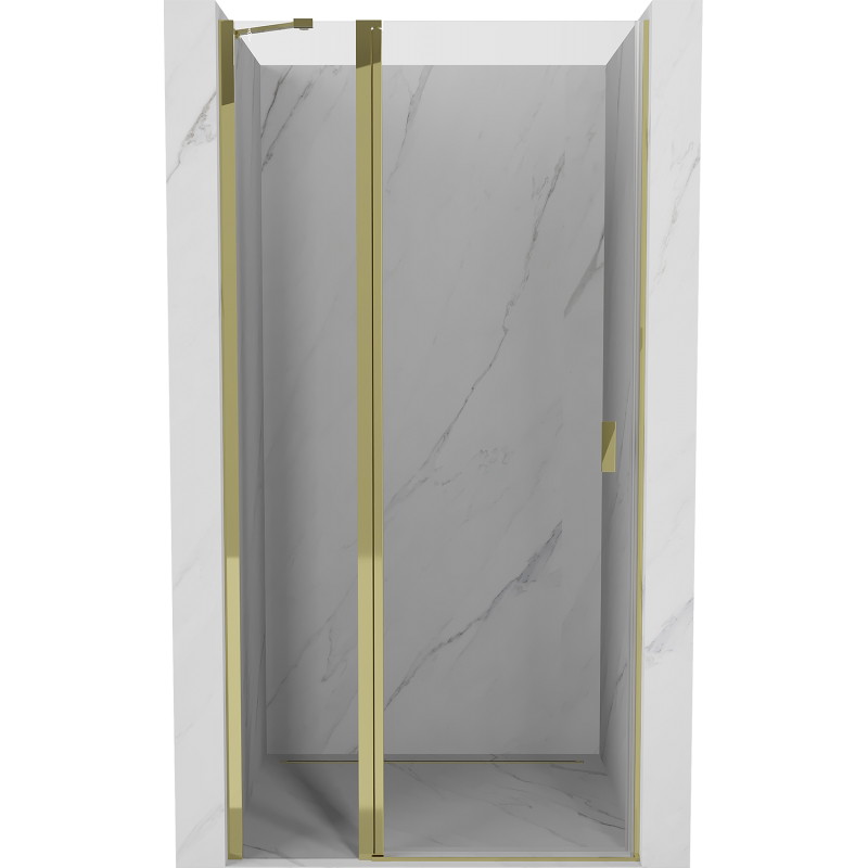 Mexen Mist Duschschwenktür 115 cm, transparent, gold - 8A4-115-000-50-00