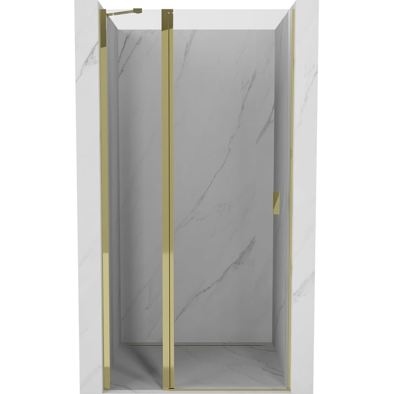 Mexen Mist Duschschwenktür 120 cm, transparent, gold - 8A4-120-000-50-00