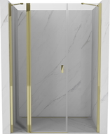 Mexen Mist Duschpendeltüren 155 cm, transparent, gold - 8A4-155-001-50-00