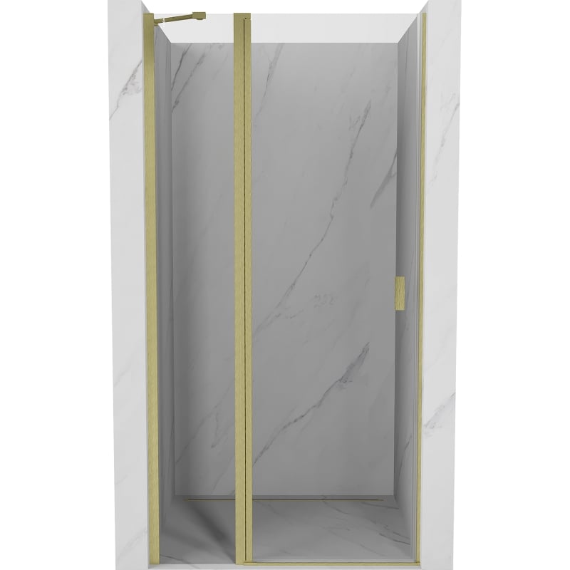 Mexen Mist Duschpendeltüren 115 cm, transparent, gold gebürstet - 8A4-115-000-55-00