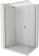 Mexen Mist-H T Duschkabine schwenkbar links 100 x 70 cm, transparent, gold - 8A5T-100-070-50-00-L