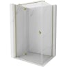 Mexen Mist-H T Duschkabine schwenkbar links 110 x 70 cm, transparent, gold - 8A5T-110-070-50-00-L