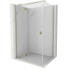 Mexen Mist-H T Duschkabine Schwingtür links 115 x 70 cm, transparent, gold - 8A5T-115-070-50-00-L