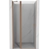 Mexen Mist Duschdrehtür 85 cm, transparent, gebürstetes Kupfer - 8A4-085-000-65-00
