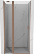 Mexen Mist Duschdrehtür 105 cm, transparent, gebürstetes Kupfer - 8A4-105-000-65-00