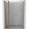 Mexen Mist DuschdrehTür 135 cm, transparent, gebürstetes Kupfer - 8A4-135-001-65-00