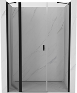Mexen Mist Duschfaltüren 135 cm, transparent, schwarz - 8A4-135-001-70-00