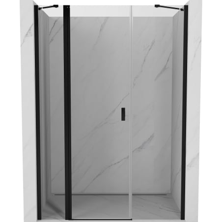 Mexen Mist Duschpendeltüren 155 cm, transparent, schwarz - 8A4-155-001-70-00