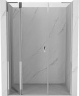 Mexen Mist L Duschdrehtür 135 cm, transparent, Chrom - 8A4L-135-001-01-00