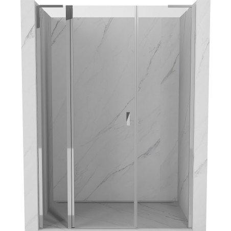 Mexen Mist L Duschdrehtüren 145 cm, transparent, Chrom - 8A4L-145-001-01-00