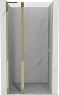 Mexen Mist L Schwingtür Duschabtrennung 110 cm, transparent, gold - 8A4L-110-000-50-00