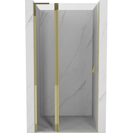 Mexen Mist L Duschdreh-Tür 120 cm, transparent, gold - 8A4L-120-000-50-00