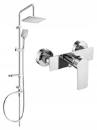 Mexen Alexa Sven Aufputz-Duschset mit Regendusche und Duscharmatur, Chrom - 71240262-00