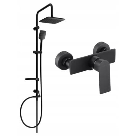 Mexen Alexa Sven Aufputz-Duschset mit Regenbrause und Duschbatterie, schwarz - 71240262-70