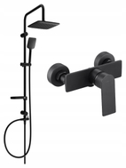 Mexen Alexa Sven Aufputz-Duschset mit Regenbrause und Duschbatterie, schwarz - 71240262-70