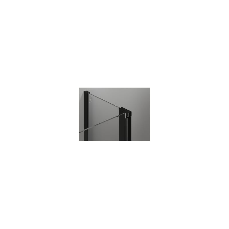 Mexen Mist Duschdrehtür rechts 80 cm, schwarzes Gitter, schwarz - 8A4-080-000-70-77-P